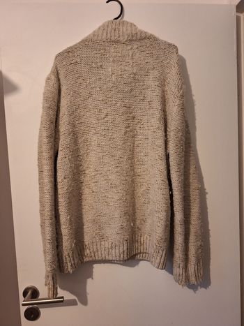 pull en laine blanc cassé