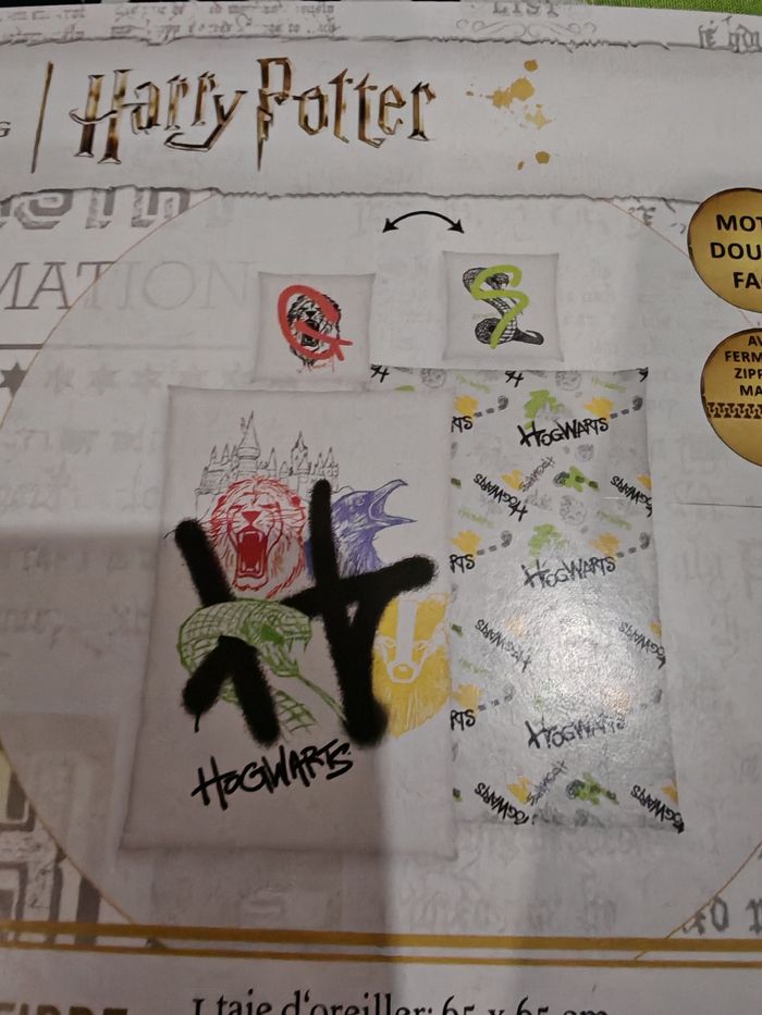 Housse de couette Harry potter, 140*200 - photo numéro 3