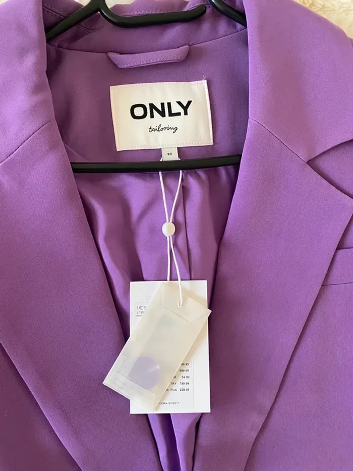 Blazer oversize violet Only taille 34 - photo numéro 4