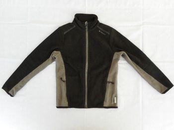 Veste polaire noire et grise - Quechua - 6 ans