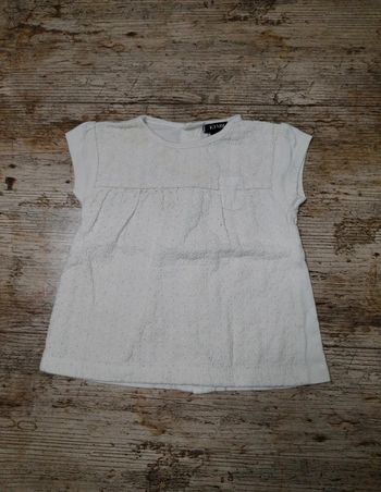 Joli t-shirt manches courtes été fille 3 mois