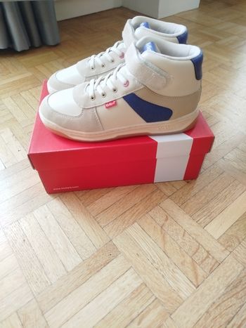 Chaussures sneakers baskets kickalien garçon beige 34 kickers neuf
