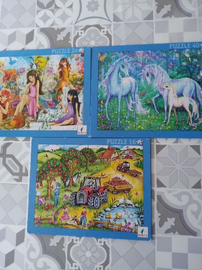 Lot de 3 puzzles