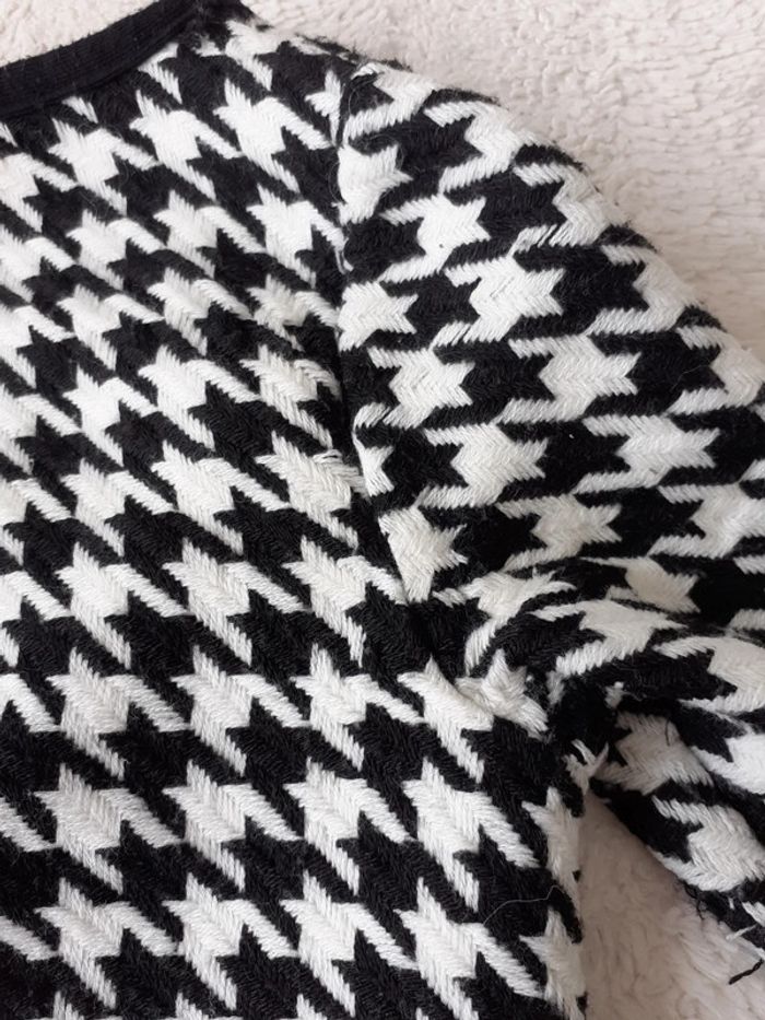 Gilet et sac pied de poule fille 6 ans - photo numéro 4