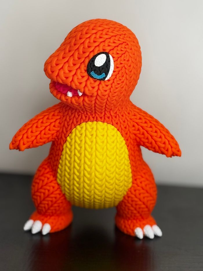 Figurine Pokémon, Salameche version tricoté - photo numéro 2