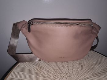 Sac banane nude et argent