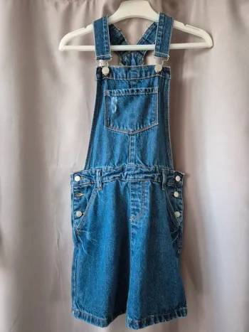 Salopette jupe jean femme