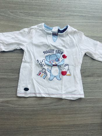 T shirt manches longue sergent major 18 mois