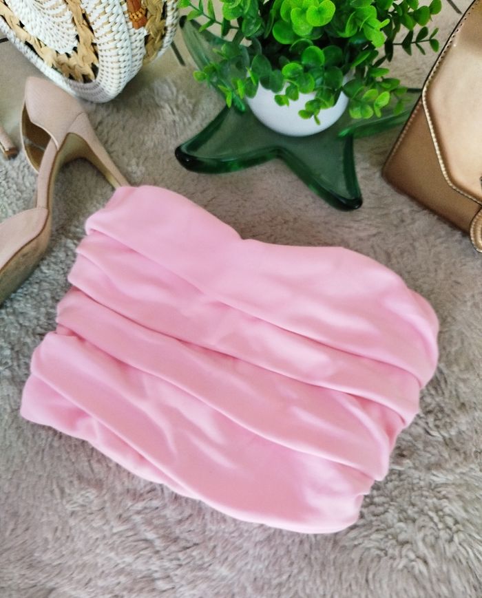 Bustier top drapée semi rigide S/M ZARA lo - photo numéro 7