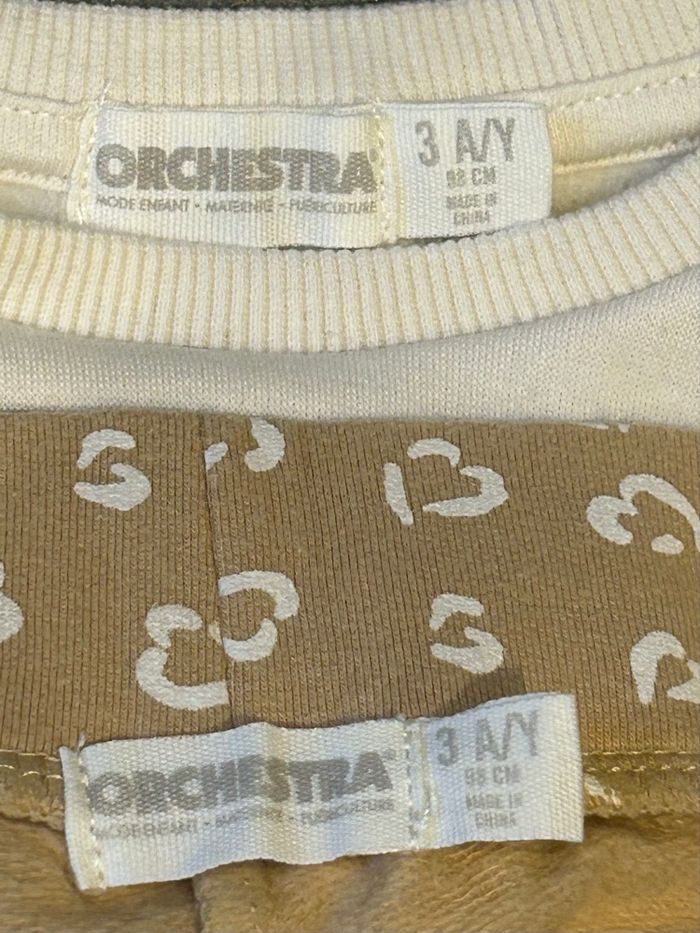 Ensemble chaud beige Orchestra 3 ans - photo numéro 3