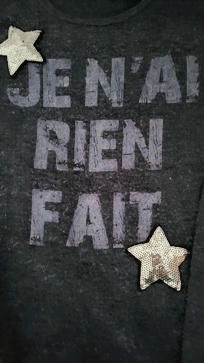 🟣 12 ans Pull Je n'ai rien fait 🟣 - photo numéro 2