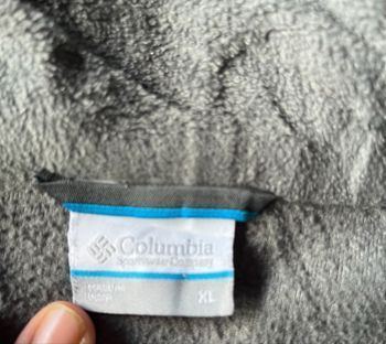 Veste polaire grise Columbia à fermeture éclair 
