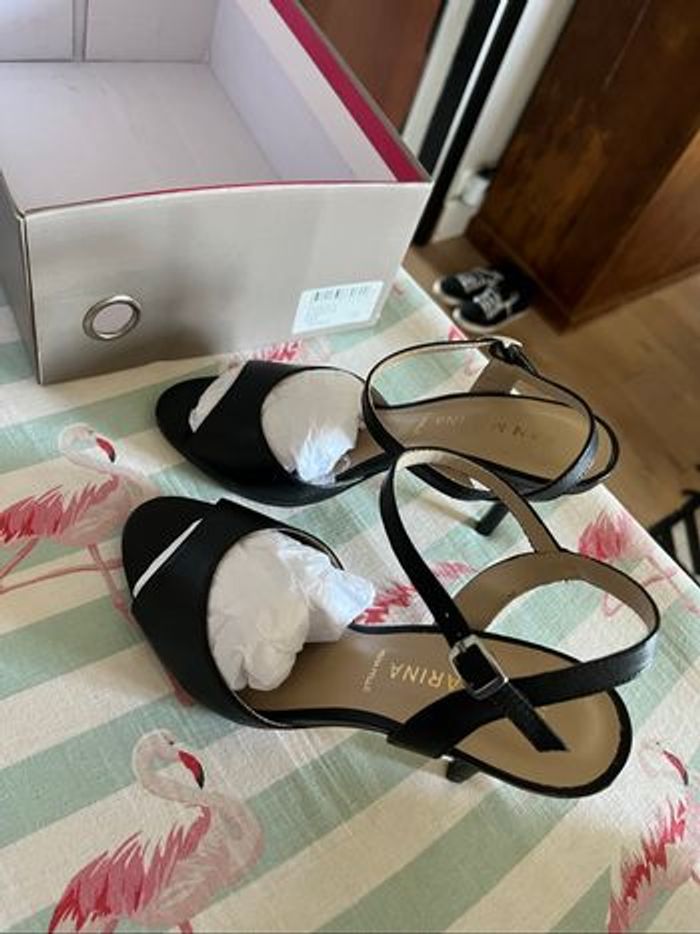 Chaussures cuir noir San marina 38 - photo numéro 6