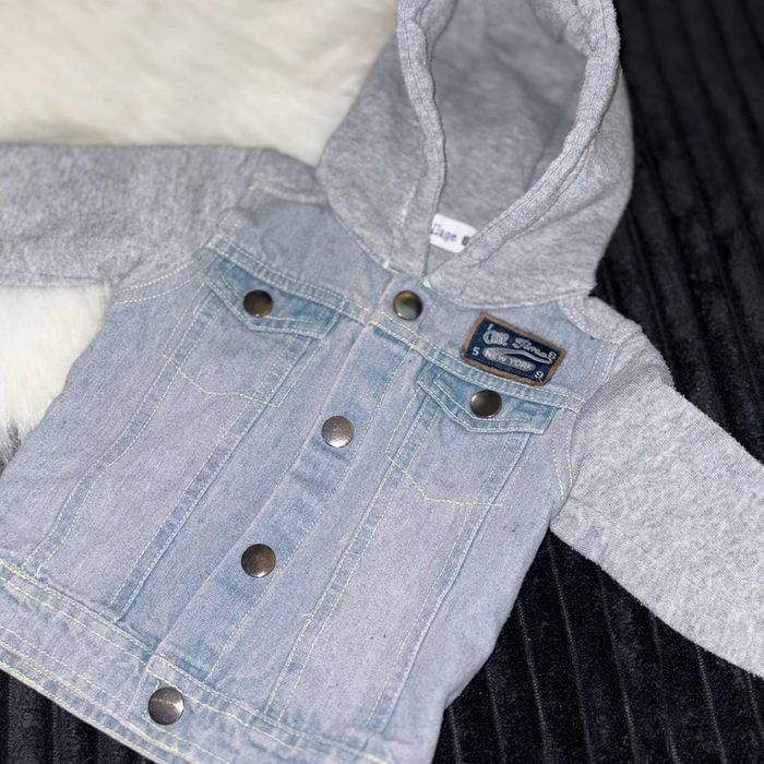 Veste en jean bébé garçon 6 mois - photo numéro 2
