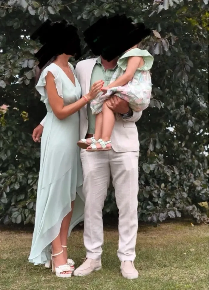 Robe longue vert sauge - photo numéro 6