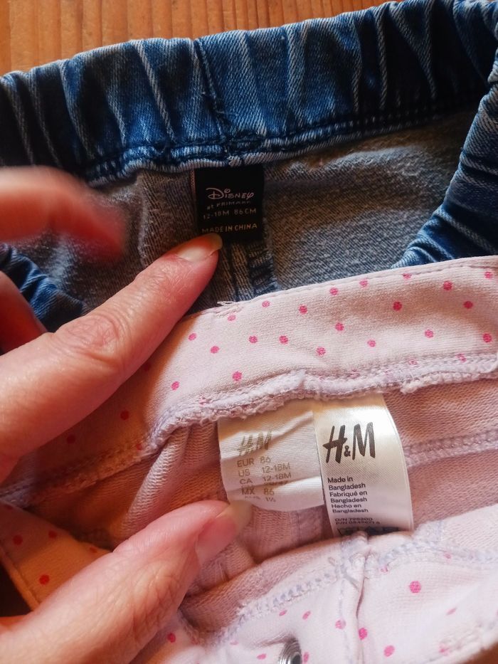 Pantalons fille - 12/18 mois (86 cm) - photo numéro 2