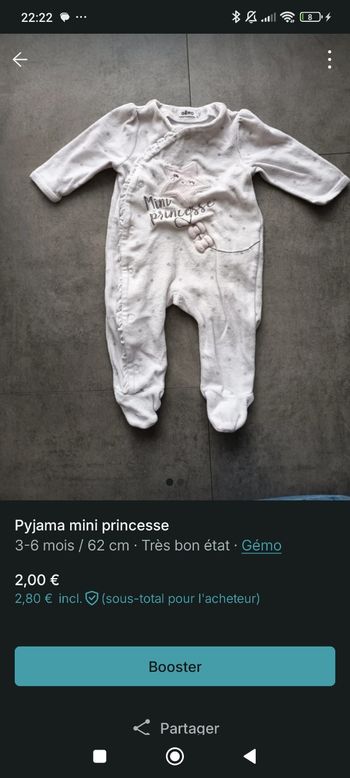 Pyjama mini princesse 