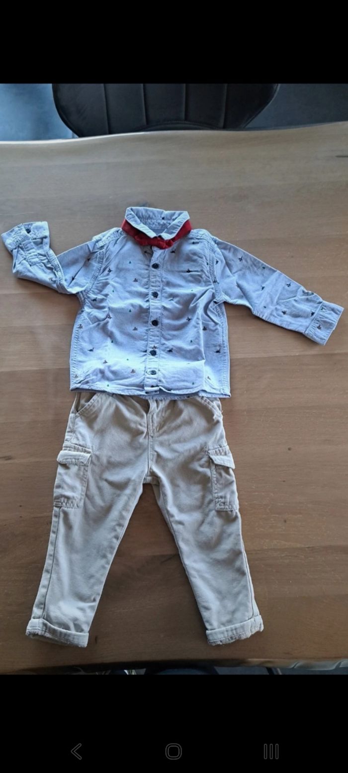 Ensemble chemise pantalon 18 mois