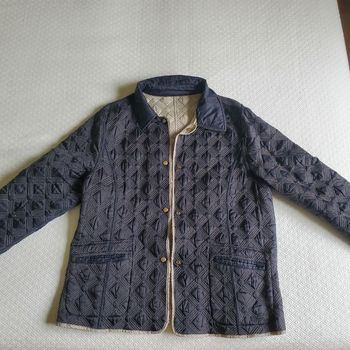 veste entièrement Réversible Weill marine et beige