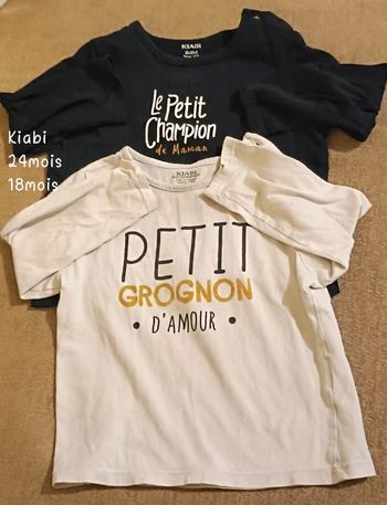 2 tee shirt kiabi