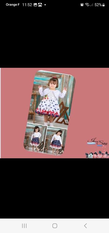 Robe avec gilet  taille 4 ans.