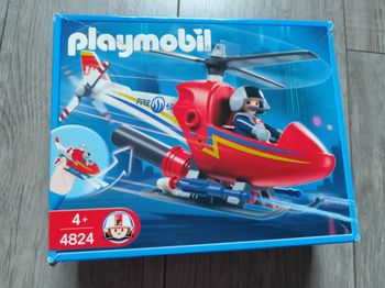 Hélicoptère de pompiers playmobil