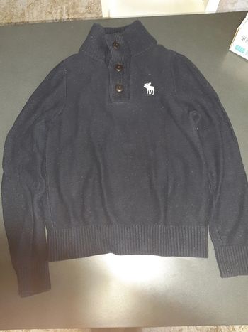 Pull bleu marine Abercrombie & Fitch