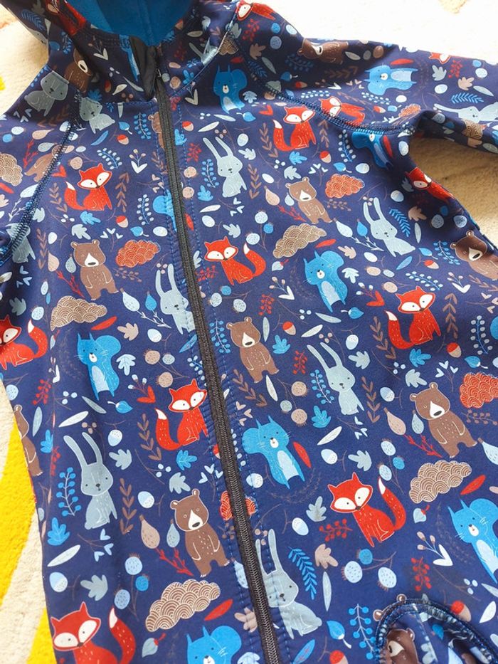 Combinaison imperméable IELM lapins renards 98cm