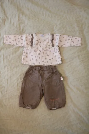 ensemble p'tit bisou 1 mois 56 cm