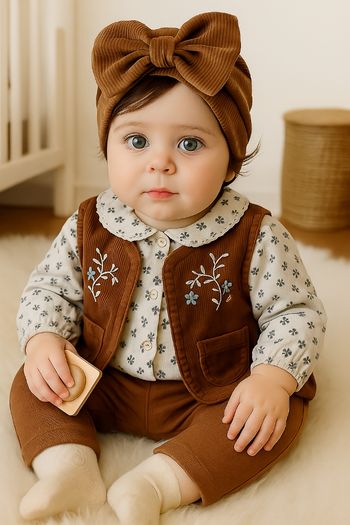 Ensemble complet 4 pièces sergent major fille 6 mois 🎀