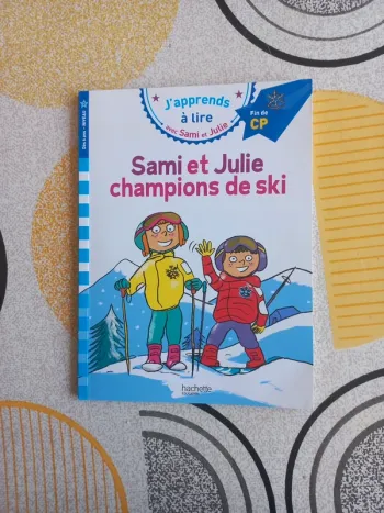 Livre fin de CP Sami et Julie champions de ski