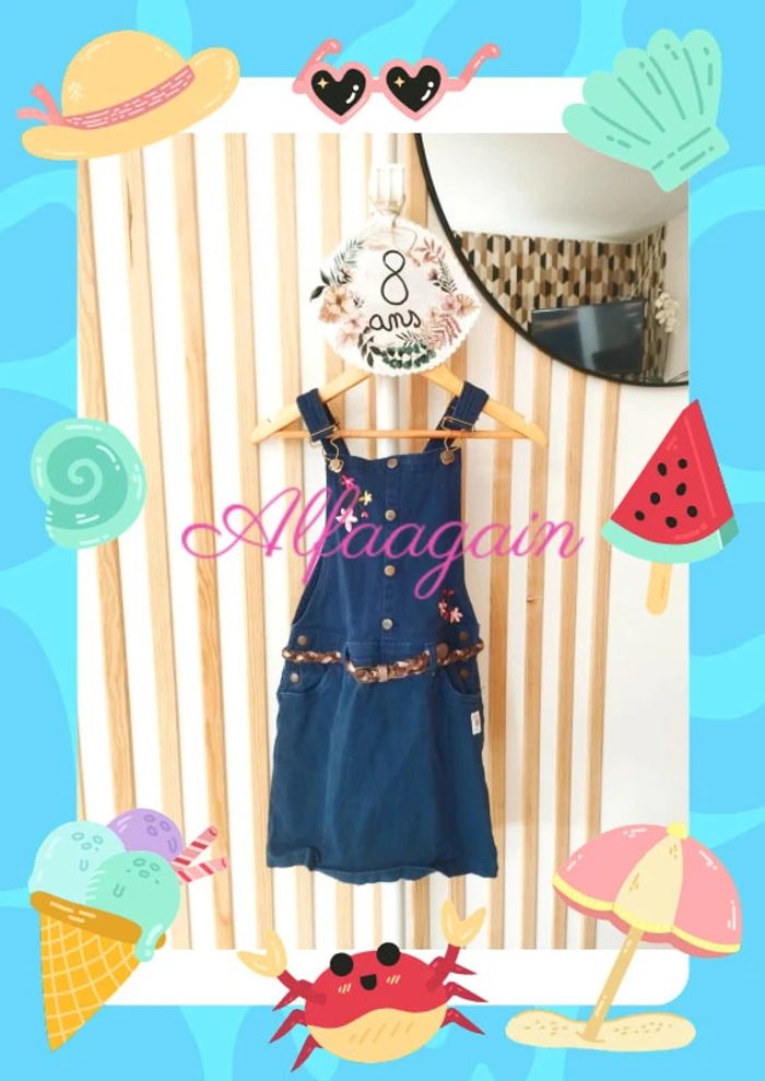 Robe salopette Lili marelle 8ans