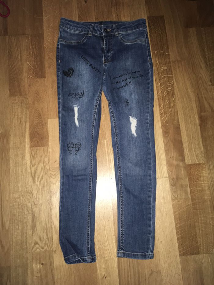 Beau jeans slim à motifs calzedonia xs