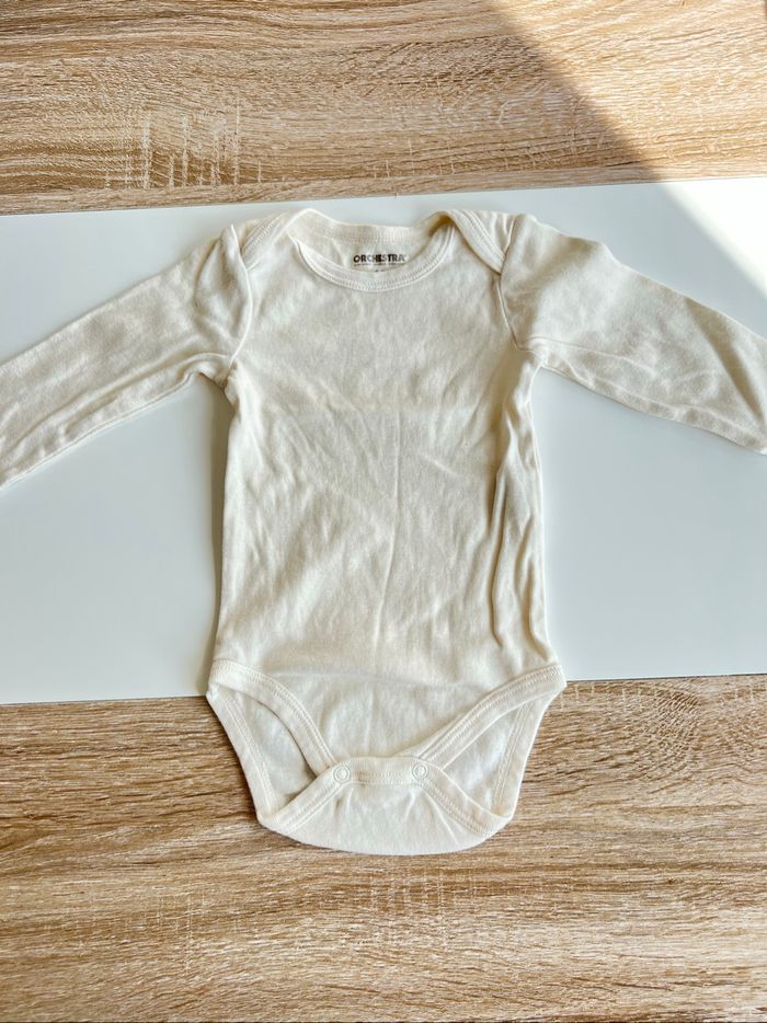 Lot bodies manches longues fille 12 mois - photo numéro 5