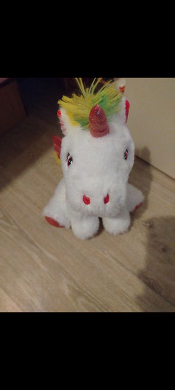 Peluche blanche licorne 🦄