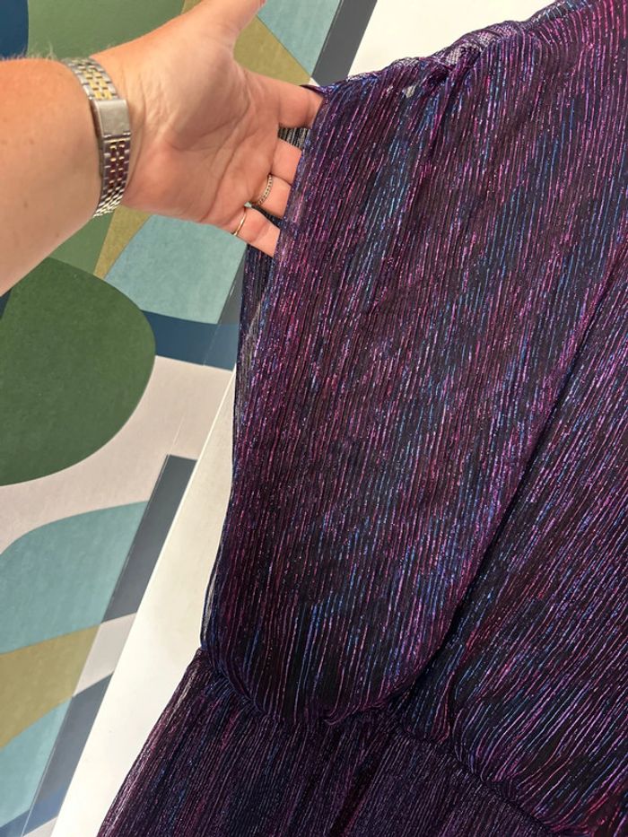 Robe bleue rose 54/56 - photo numéro 2