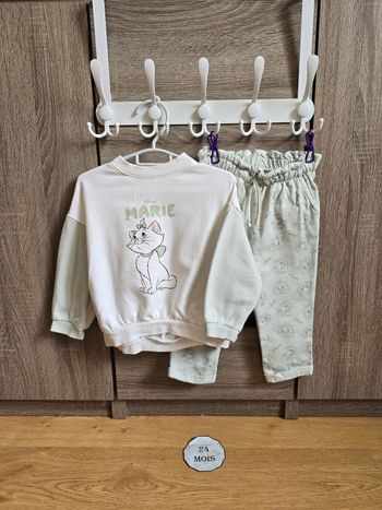 Vêtement Bébé Fille - Ensemble Marie Vert d’eau - Disney - 24 mois 86 cm