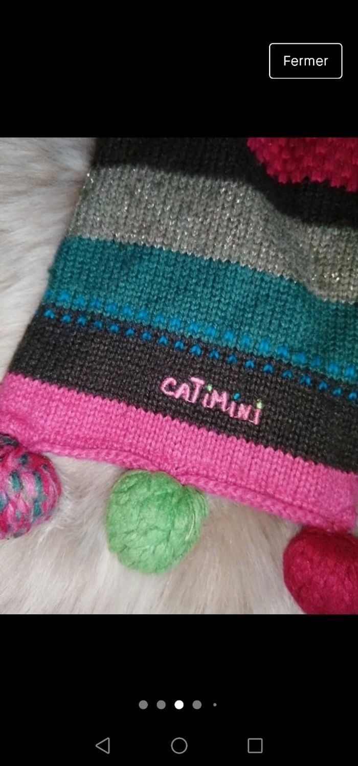 Ensemble Bonnet et echarpe Fille Catimini - photo numéro 3