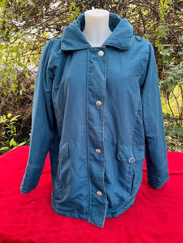 Manteau mi-saison à capuche – Neuville – Taille 46/48 (UK 18/20)