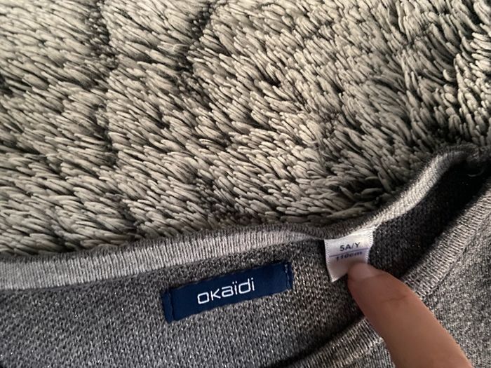 Pull gris Okaidi - 5 ans - photo numéro 4