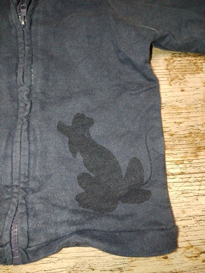 Magnifique veste / gilet zippée mi saison garçon Mickey 12 mois - photo numéro 3
