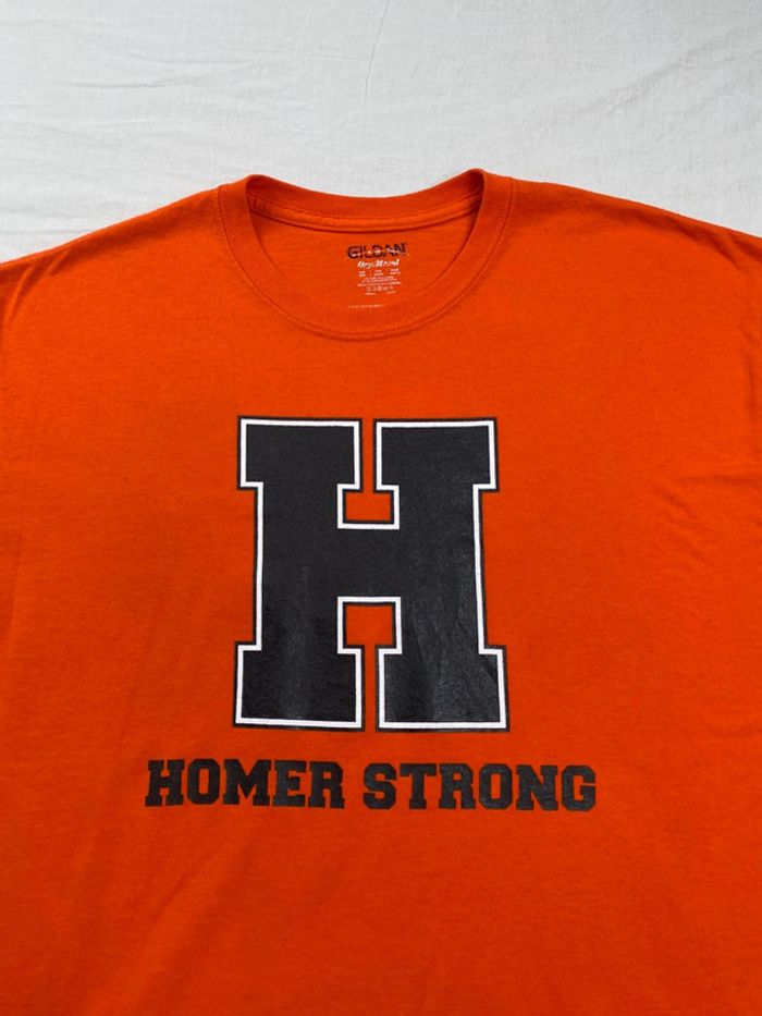 T-shirt imprimé sport USA, homme, été, Orange, L - photo numéro 2