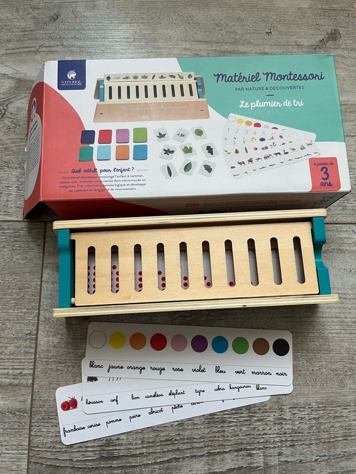Plumier de tri Montessori, nature et découvertes - photo numéro 3