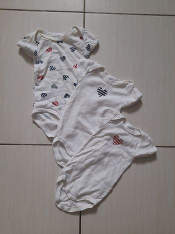 Lot de 3 bodies Petit Bâteau 3 mois
Bon état