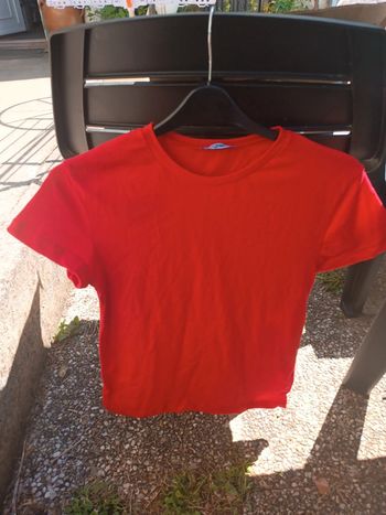 T-shirt garçon été rouge