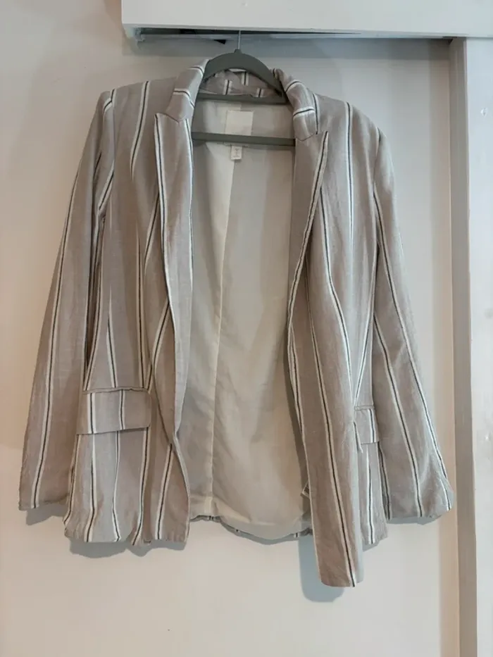 Veste H&M rayée – Taille S (36) - photo numéro 3
