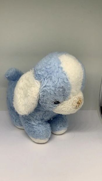 Peluche Doudou chien vintage 16 cm