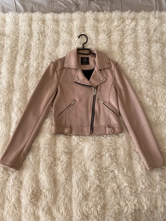 Perfecto court rose poudré taille 34