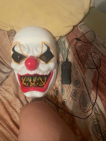 masque  halloween clown  qui s allume