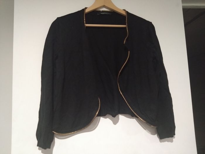 Boléro noir liseré doré L - photo numéro 2